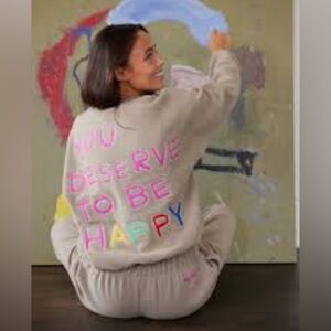 The Mayfair Group “you deserve to be loved” sweatshirt